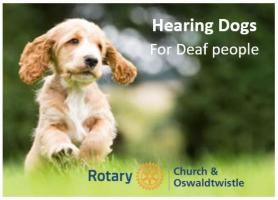 Presentation by Gaynor Cavanagh Community Fundraising Manager - North (West)
Come along and see how a hearing dog helps in caring for its deaf partner